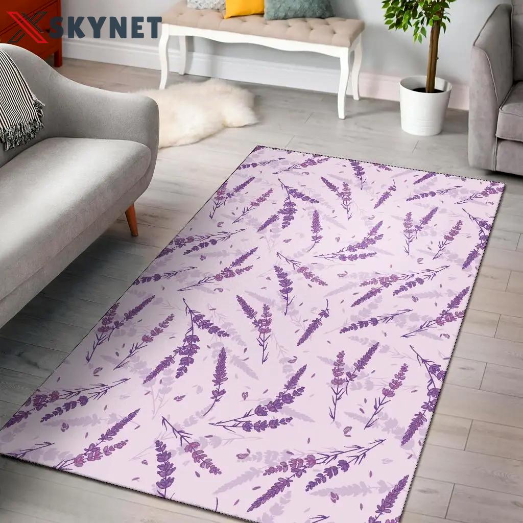 Blue strawberry pattern print area rug living room rug home decor Rectangle Rug