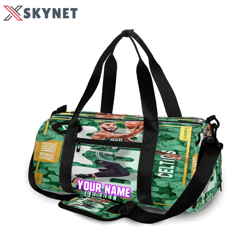 Boston celtics jayson tatum air mail personalized name travel bag gym bag 1628 Travel Bag