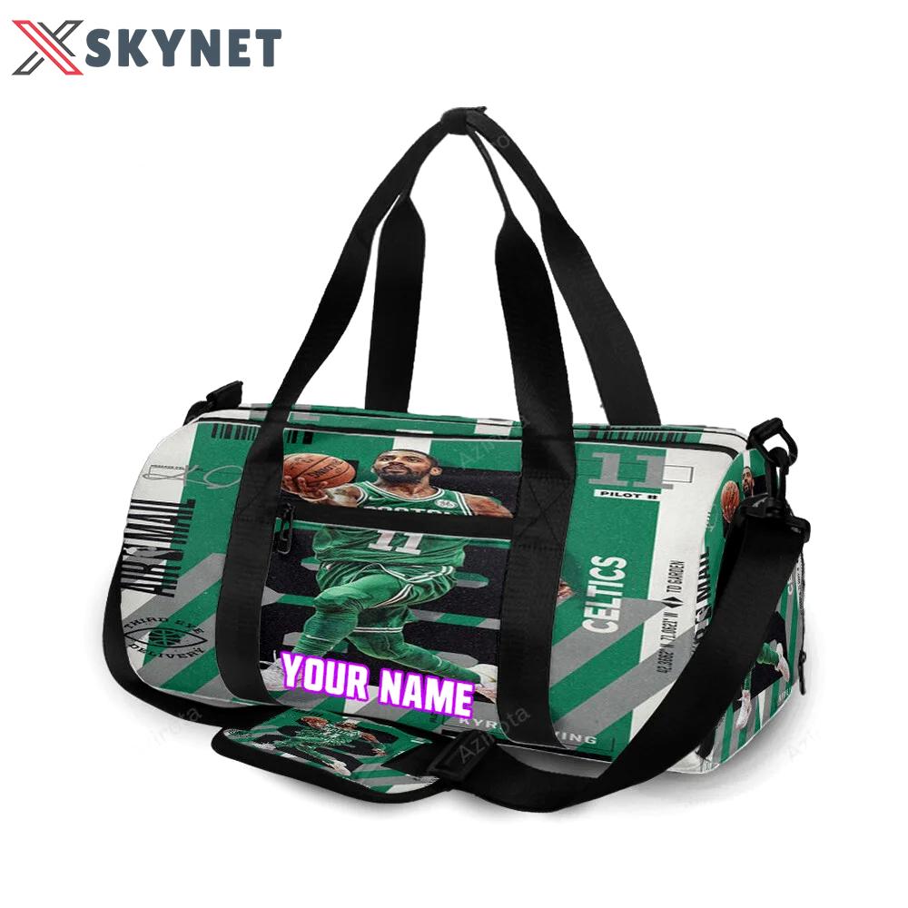 Boston celtics kyrie irving air mail personalized name travel bag gym bag 1064 Travel Bag