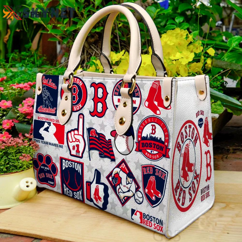 Boston red sox leather bag for women gift 814 Women Leather Hand Bag