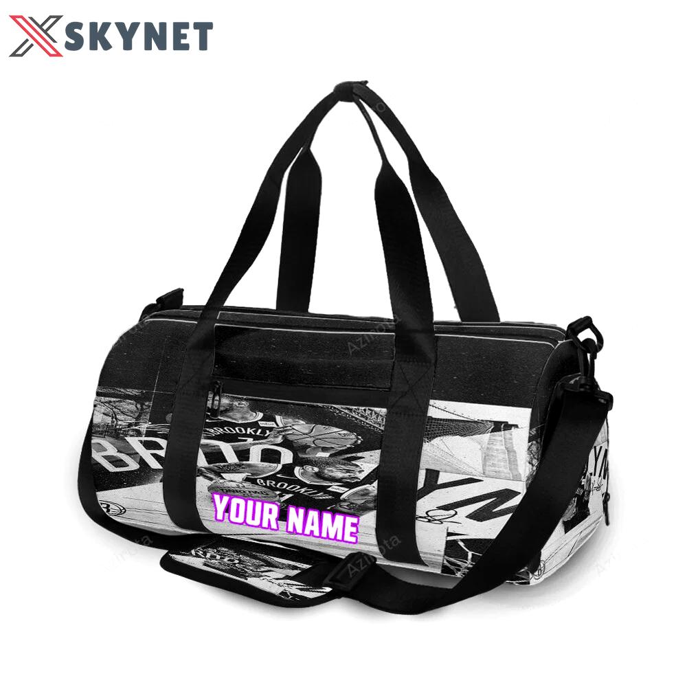 Brooklyn nets all players2 personalized name travel bag gym bag 2062 Travel Bag