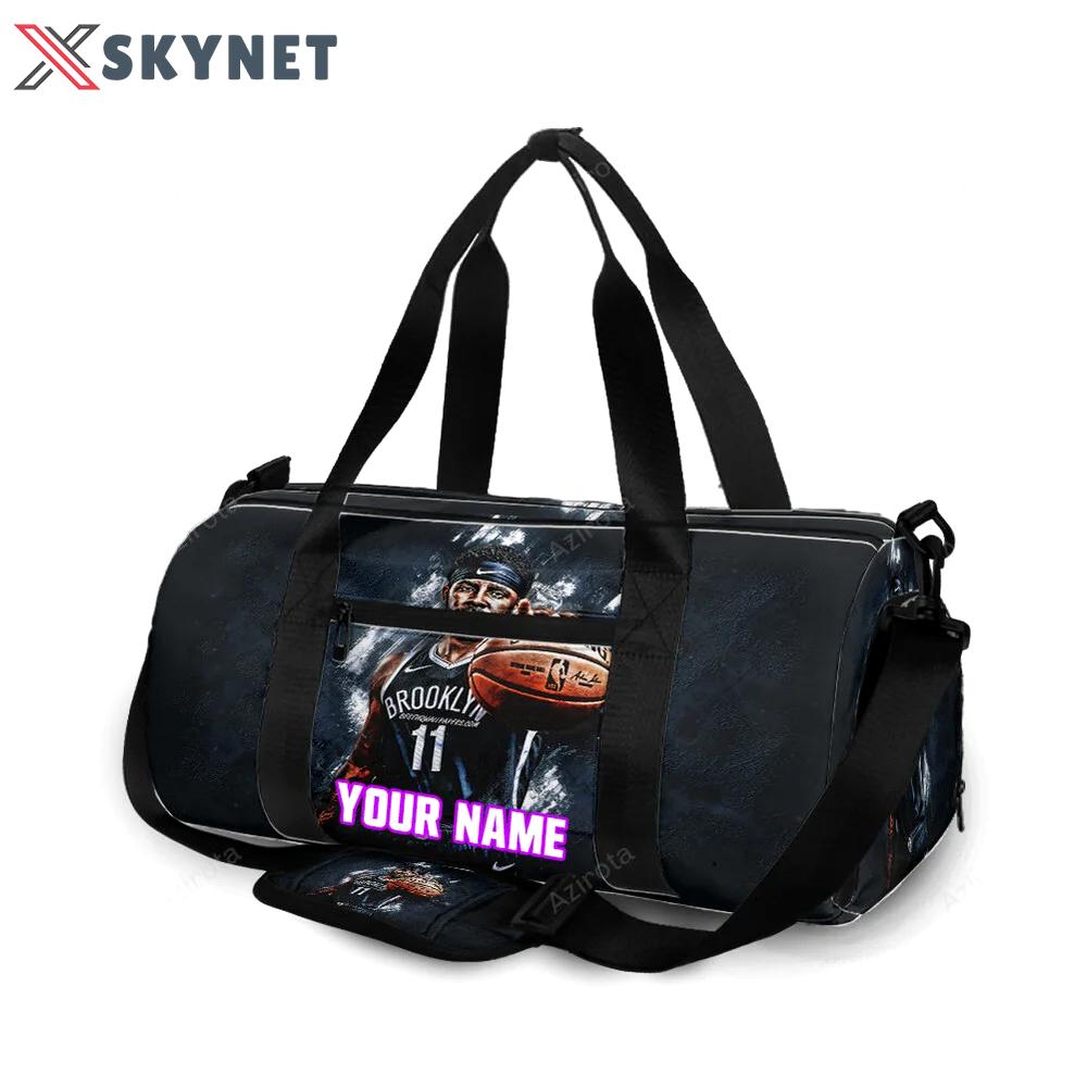 Brooklyn nets kyrie irving7 personalized name travel bag gym bag 1200 Travel Bag