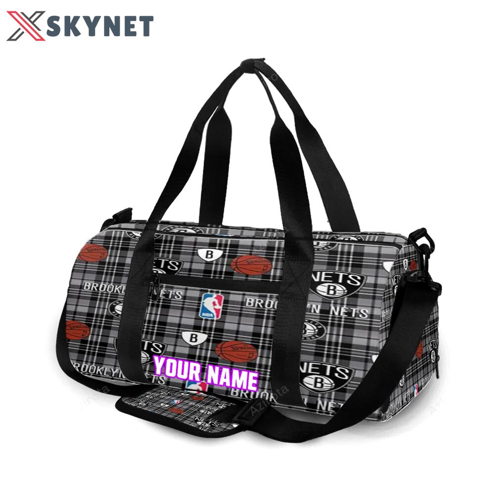 Brooklyn nets8 personalized name travel bag gym bag 532 Travel Bag