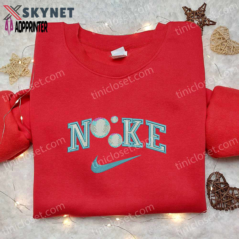 Bubbles emoji x nike embroidered shirt – unique nike inspired gift perfect birthday idea Embroidered Shirt