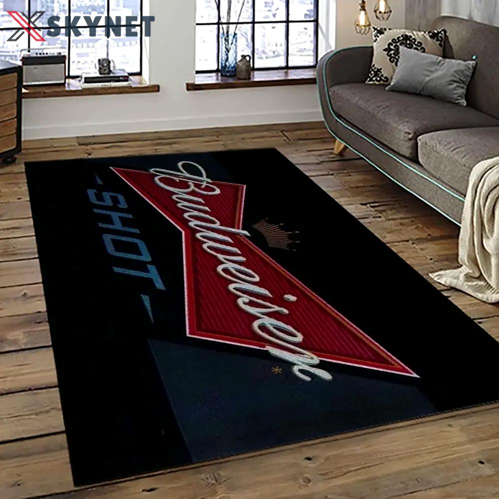 Budweiser american style beer retangle carpet area rug home decor gift best present for friends bw7 Rectangle Rug