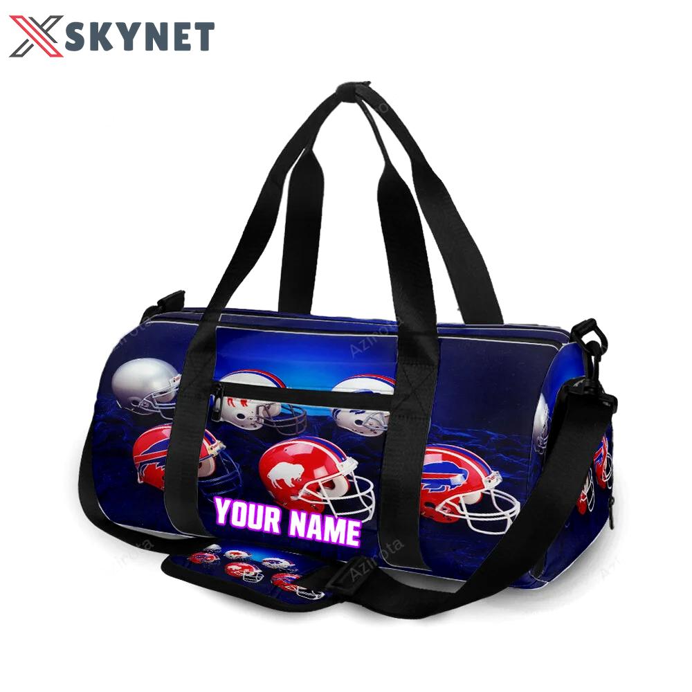 Buffalo bills helmets personalized name travel bag gym bag 1161 Travel Bag