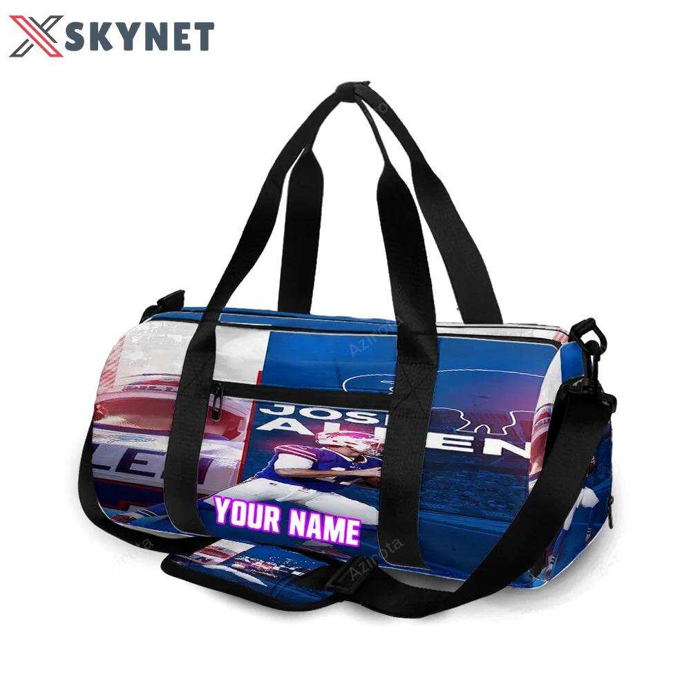 Buffalo bills josh allen v14 personalized name travel bag gym bag 20 Travel Bag