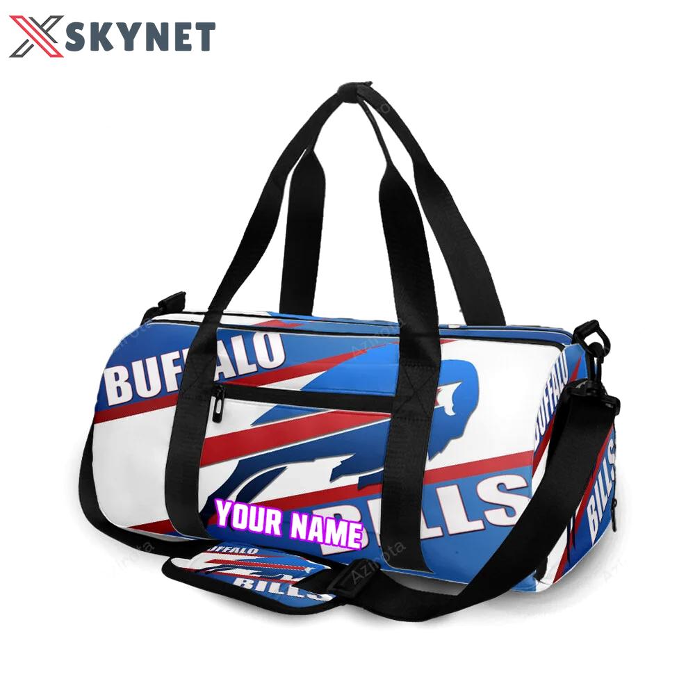 Buffalo bills logo v10 personalized name travel bag gym bag 970 Travel Bag