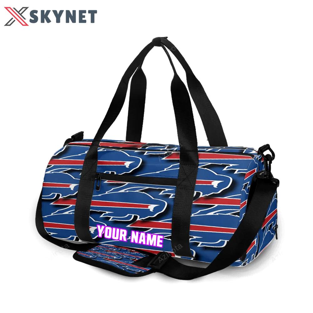 Buffalo bills logo v16 personalized name travel bag gym bag 1421 Travel Bag