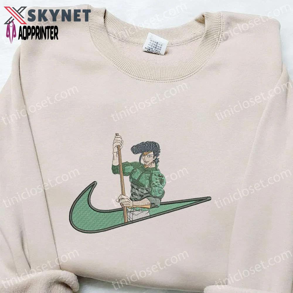 Bulat x swoosh anime embroidered shirt: akame ga kill! t-shirt perfect family gift Embroidered Shirt