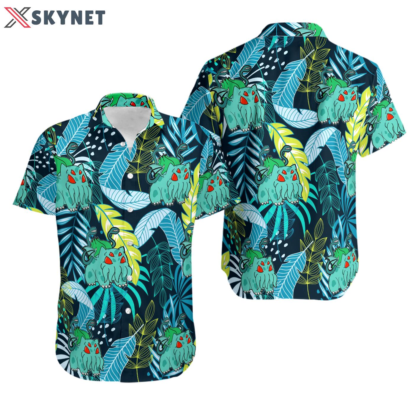 Bulbasaur hawaiian shirt Hawaii Shirt Shorts & Flip Flops