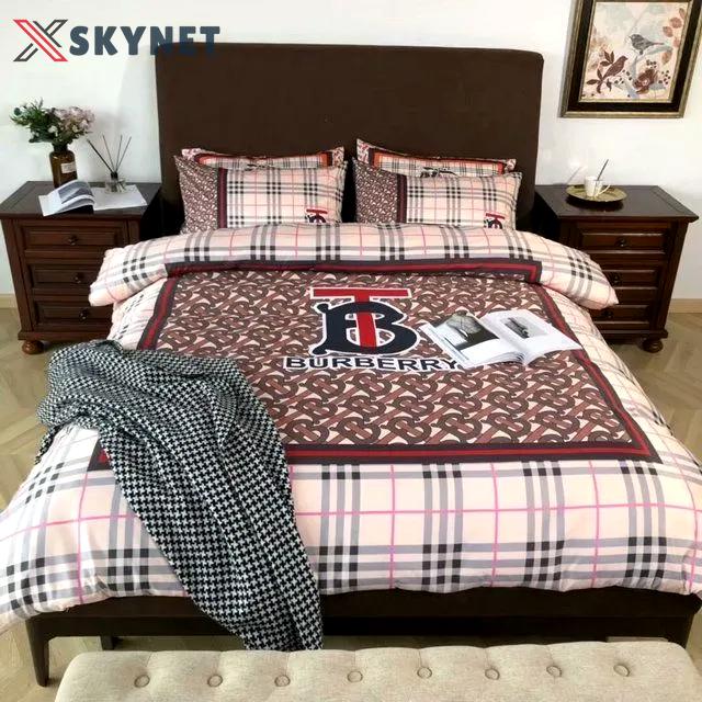 Burberry cute logo type 1887 Bedding Sets premium fashion brand bed linen bedclothes home decor sheets bedspread blankets hyperbeast Bedroom duvet covers luxury ideas