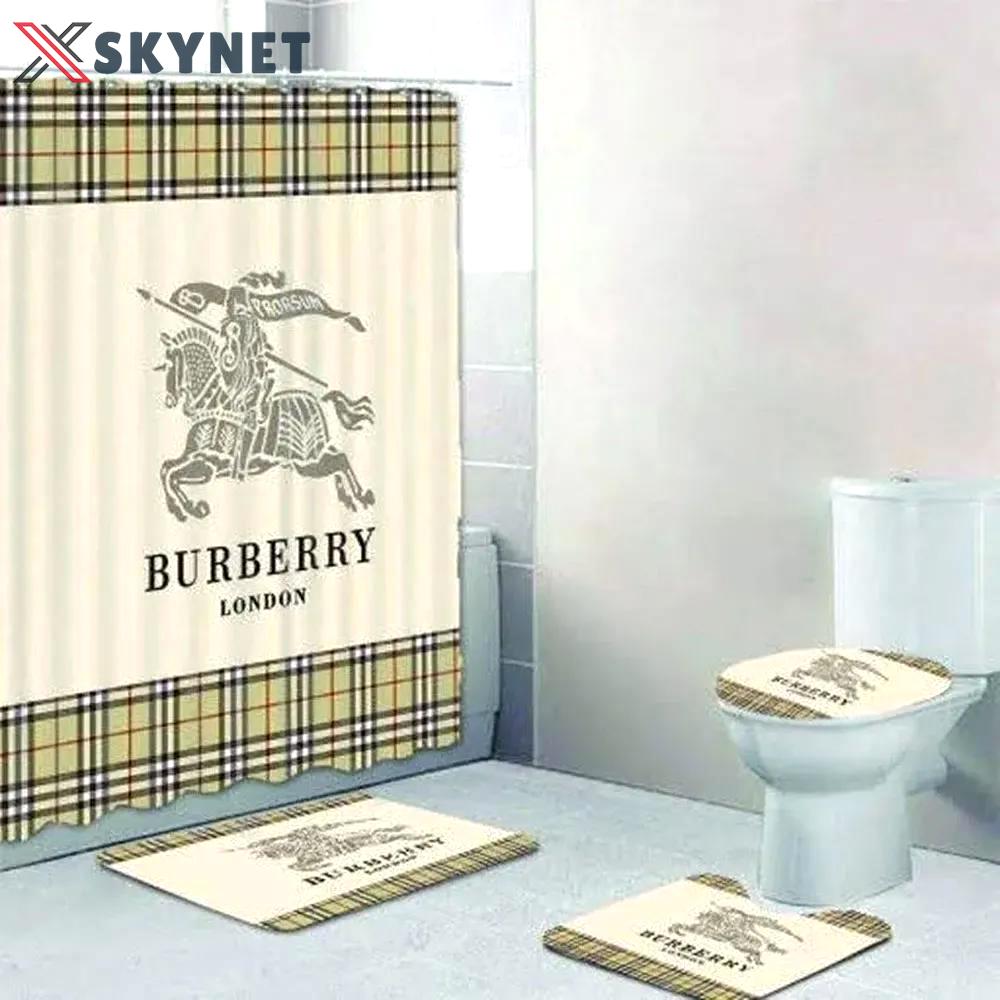 Burberry london bathroom set home decor hypebeast bath mat luxury fashion brand Bathroom Set