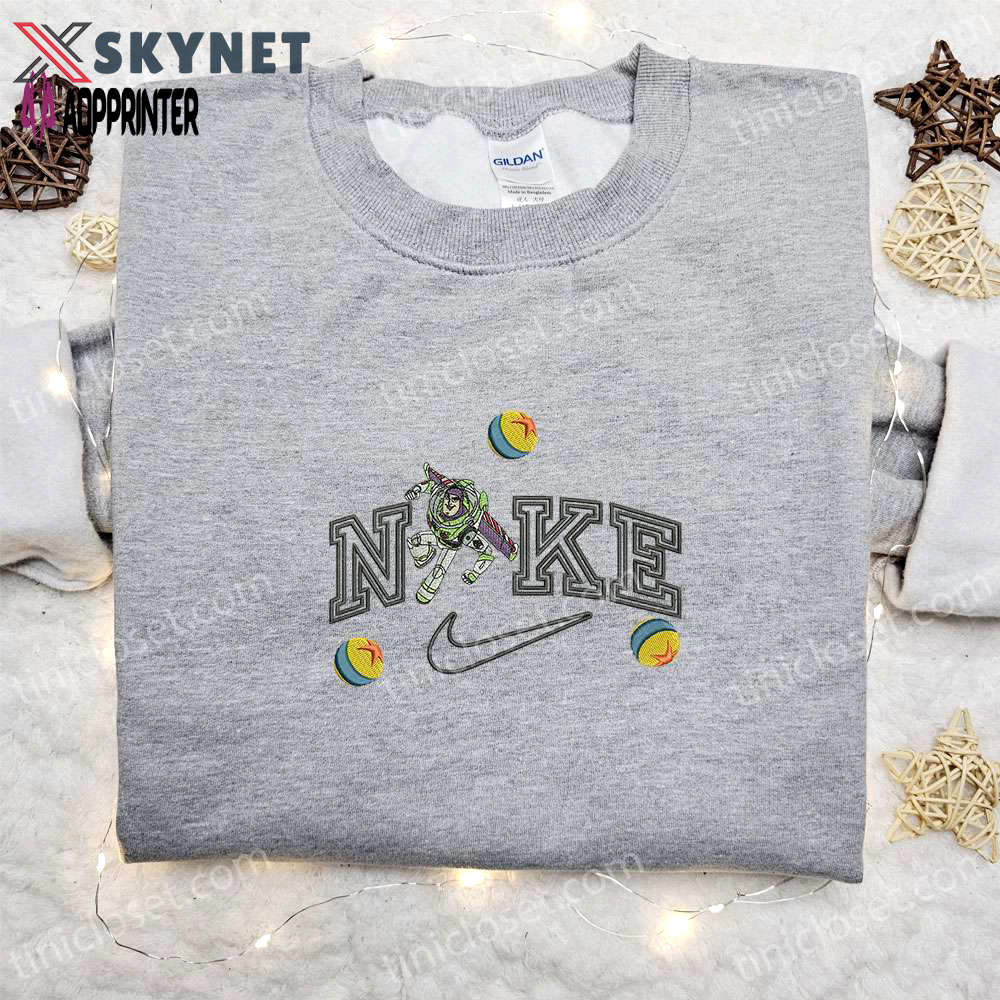 Buzz lightyear x nike cartoon embroidered hoodie & shirt: best birthday gift ideas Embroidered Shirt