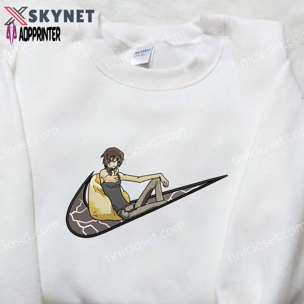 Canaan alphard x nike embroidered shirt – anime inspired nike embroidered shirt Embroidered Shirt