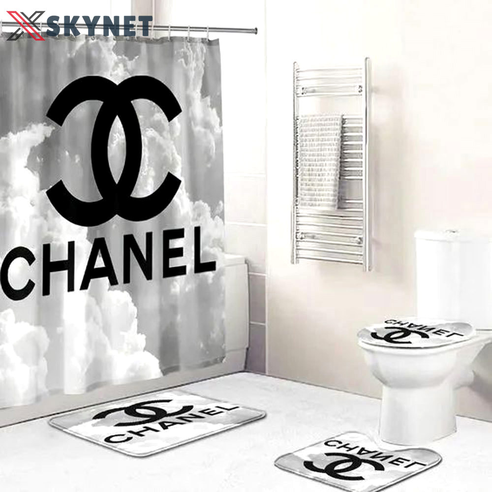 Chanel cloudy home decor luxury fashion brand bath mat hypebeast bathroom sets Bathroom Set