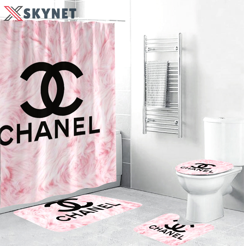 Chanel pinky fashion luxury brand bathroom set home decor Bathroom Set