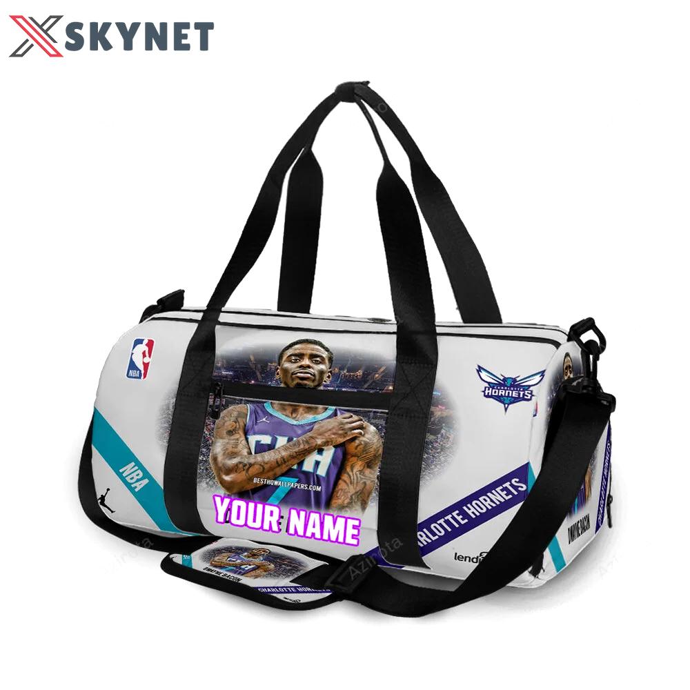 Charlotte hornets dwayne bacon1 personalized name travel bag gym bag 454 Travel Bag