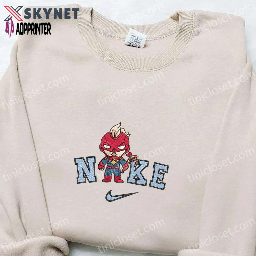 Chibi baseball classic cap men hattain america x nike christmas embroidered sweatshirt – best gift idea for the holidays! Embroidered Shirt