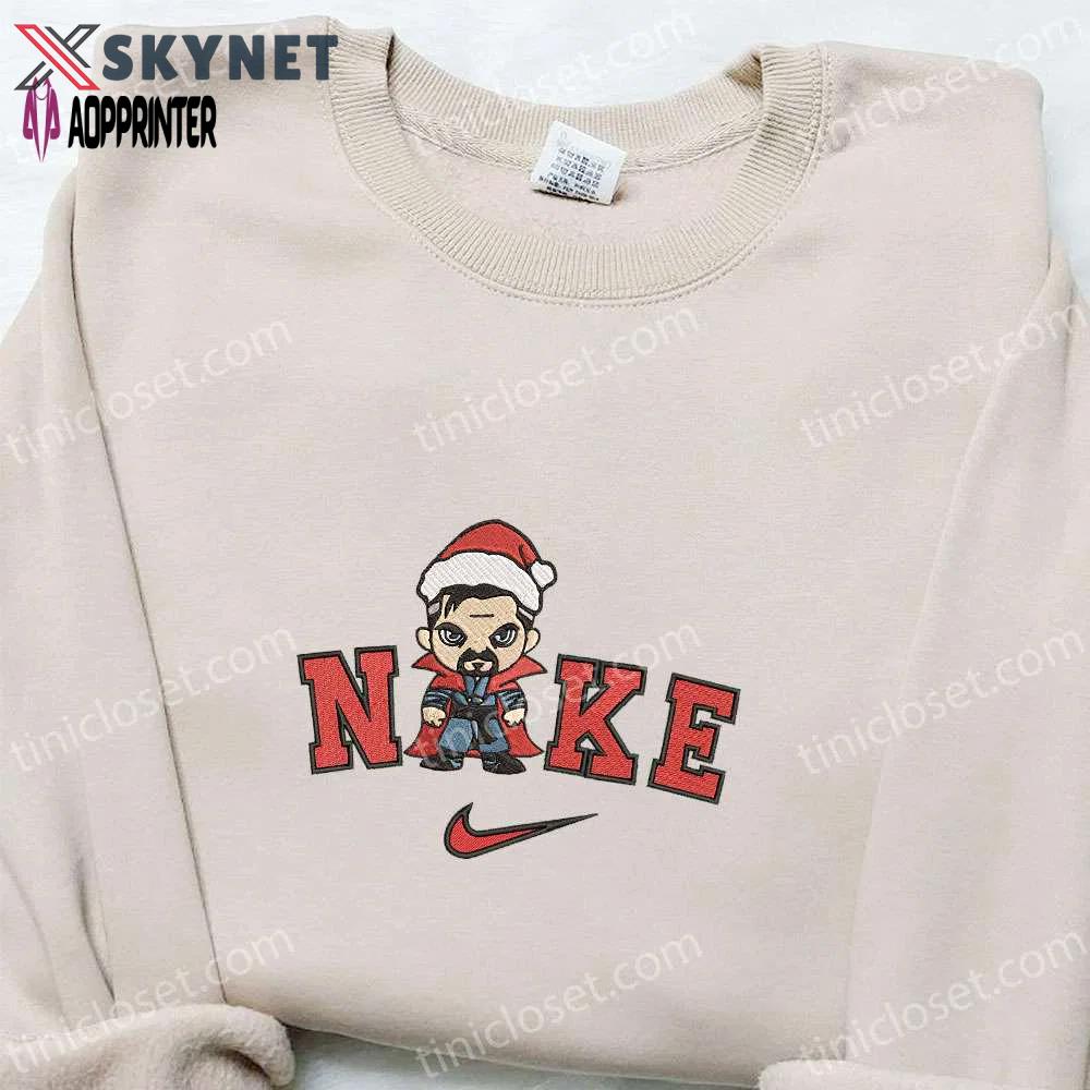 Chibi doctor strange x nike christmas embroidered sweatshirt – best gift idea for christmas Embroidered Shirt
