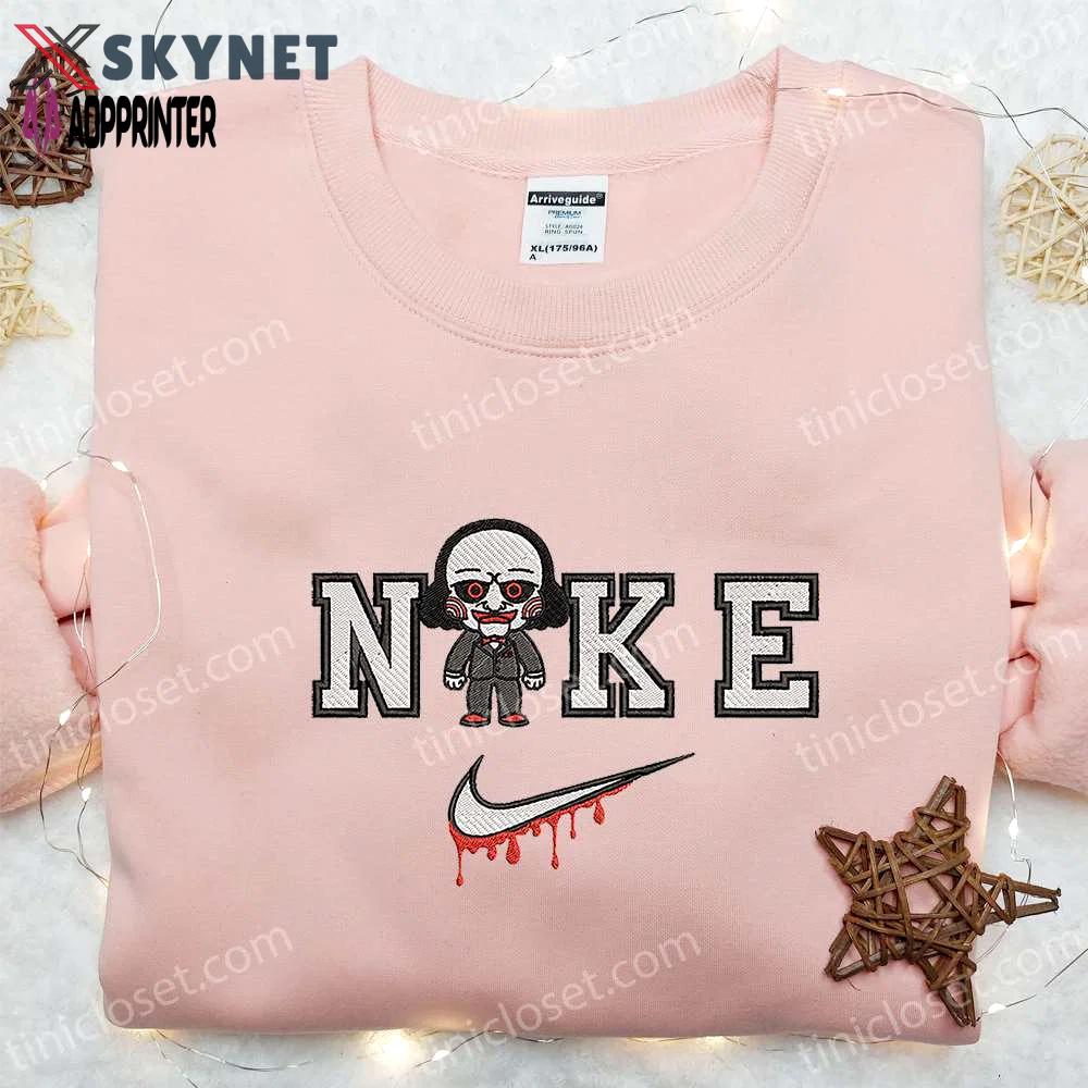 Chibi jigsaw x nike embroidered hoodie & shirt: best halloween gift ideas Embroidered Shirt