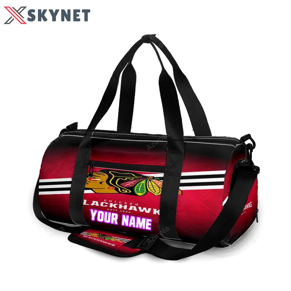 Chicago blackhawks est 1926 personalized name travel bag gym bag 2016 Travel Bag