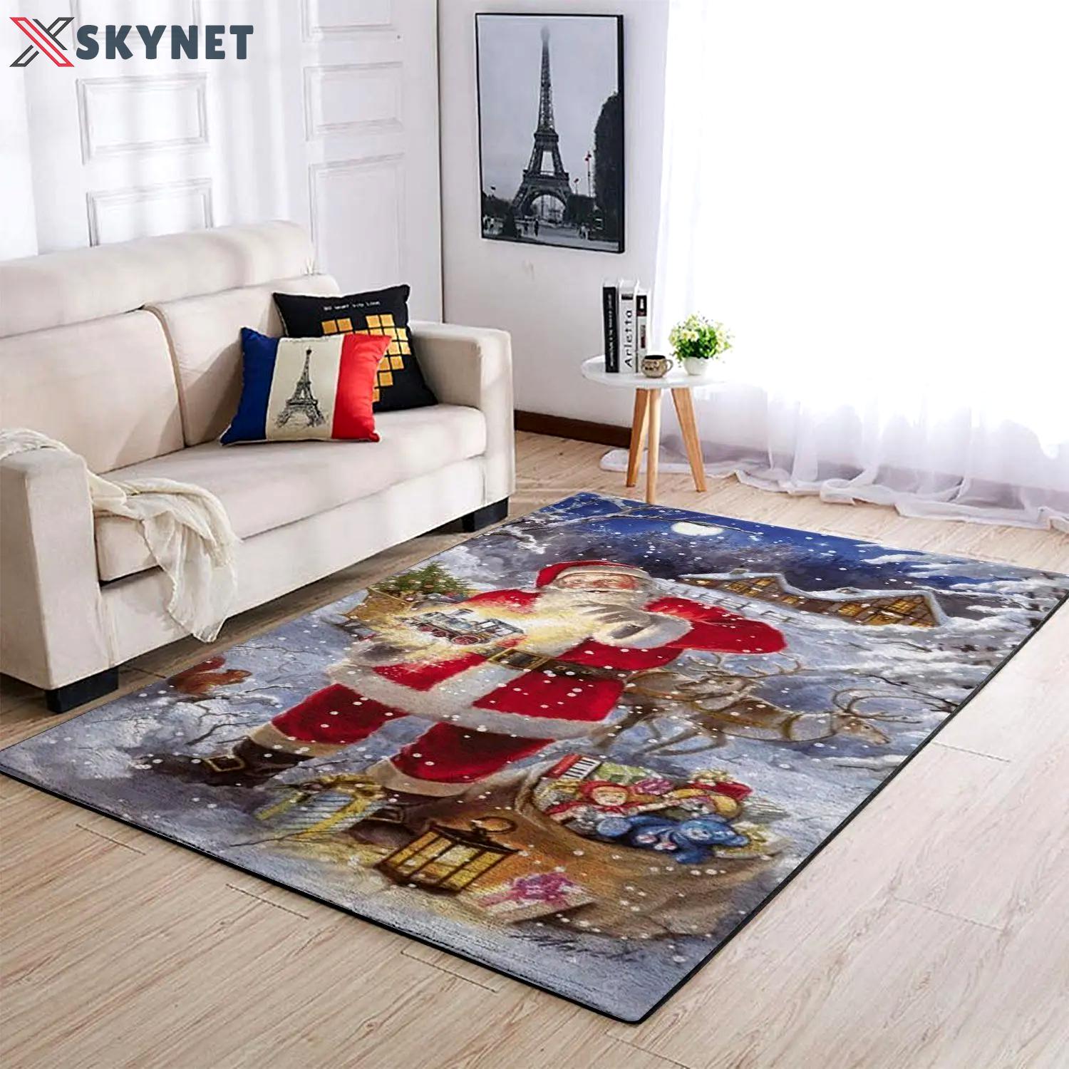 Christmas santa claus area rug 19092718 ofd area rug living room carpet rug regtangle carpet floor decor home decor Rectangle Rug