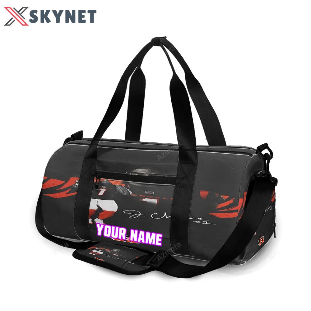 Cincinnati bengals chase 1 personalized name travel bag gym bag 2066 Travel Bag