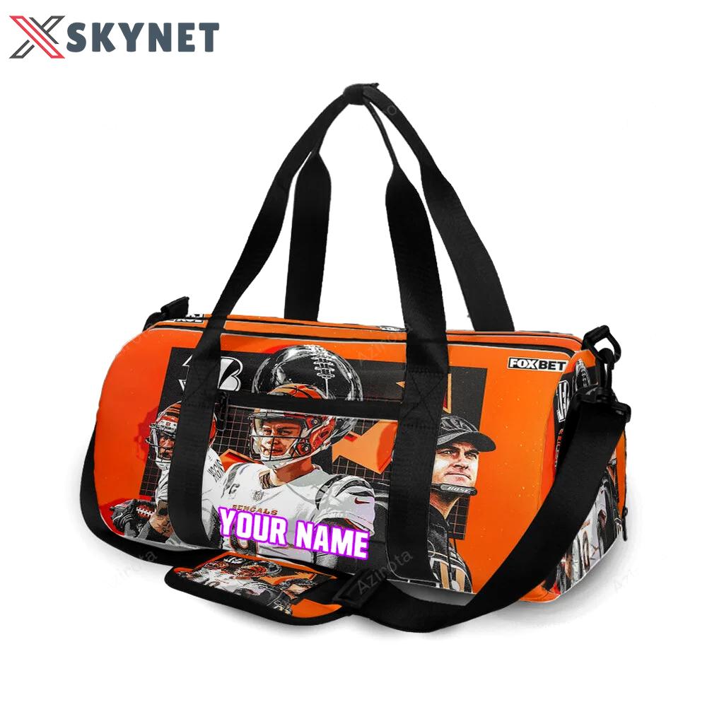 Cincinnati bengals team v9 personalized name travel bag gym bag 2024 Travel Bag