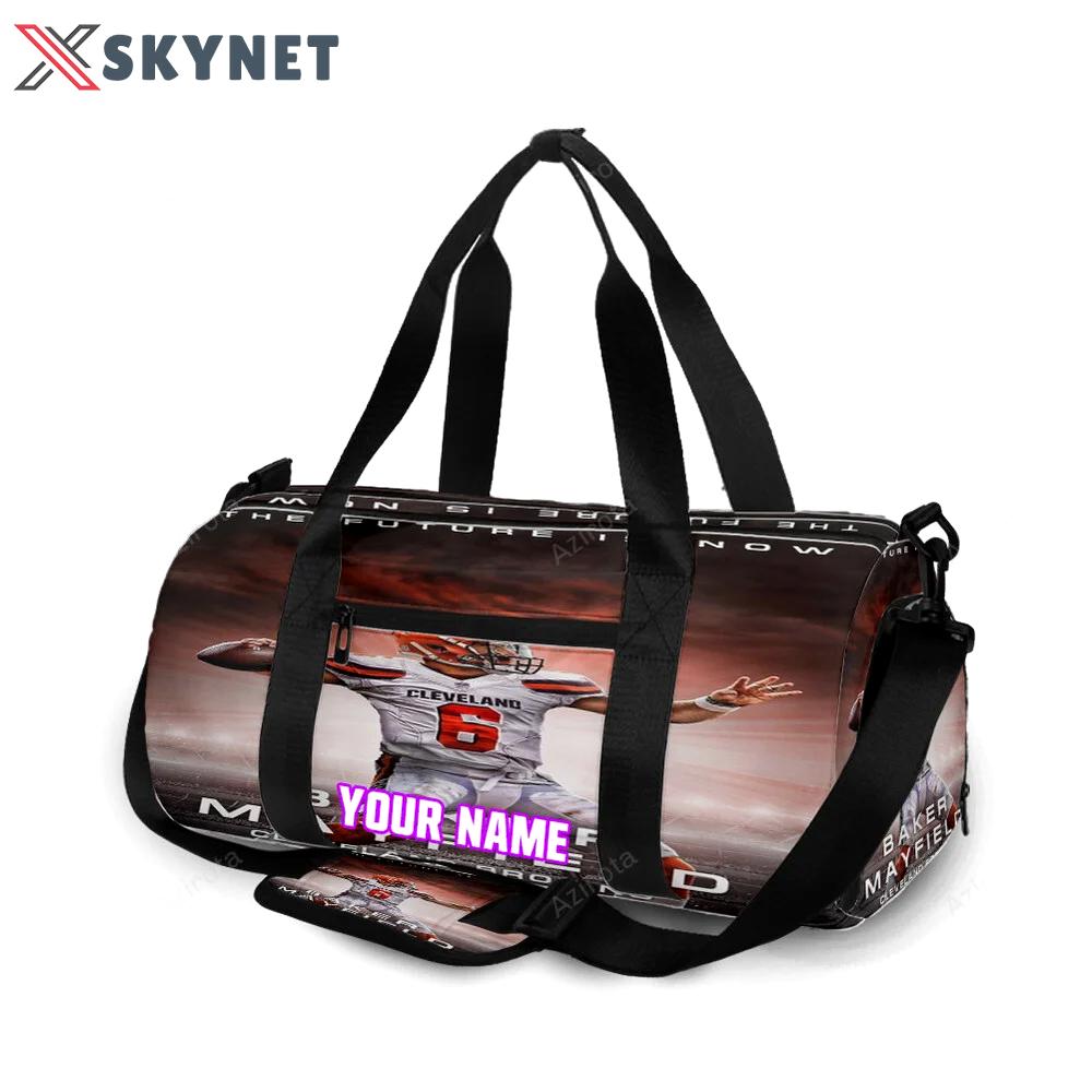 Cleveland browns baker mayfield 06 v1 personalized name travel bag gym bag 1556 Travel Bag