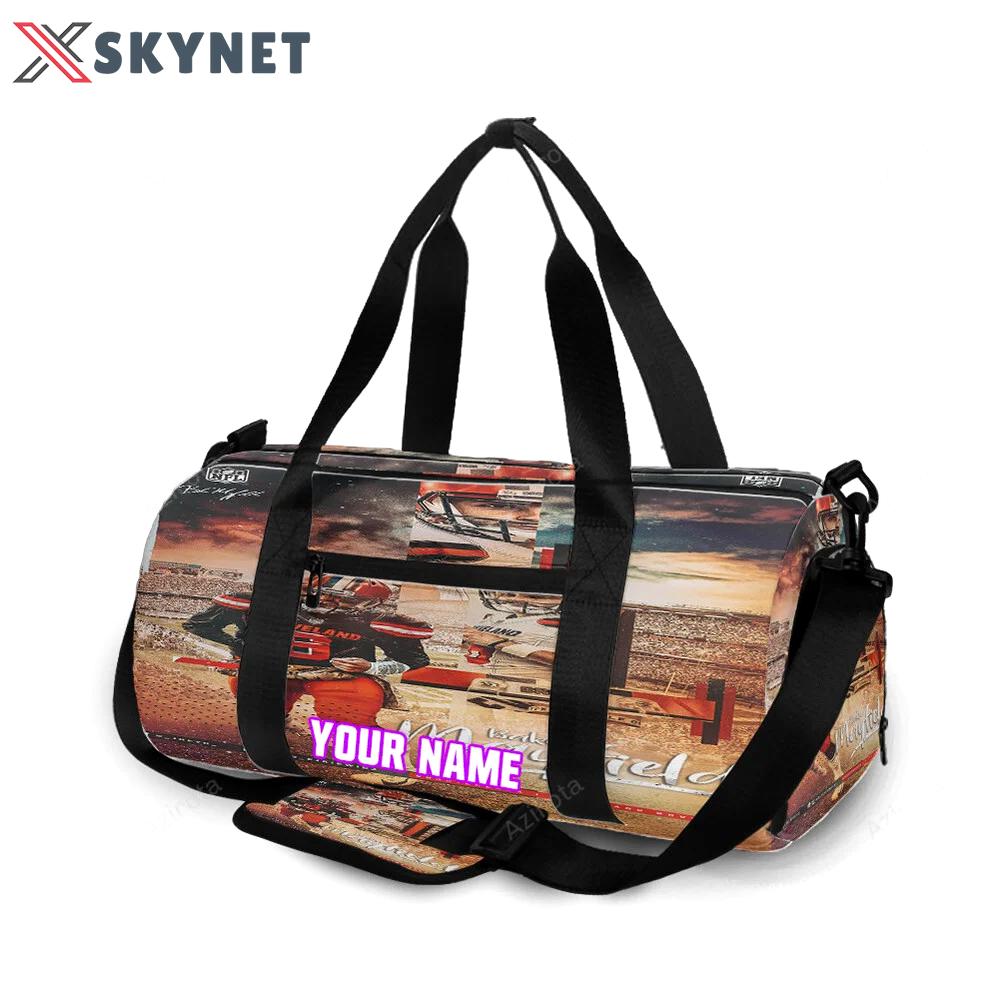 Cleveland browns baker mayfield 06 v5 personalized name travel bag gym bag 722 Travel Bag