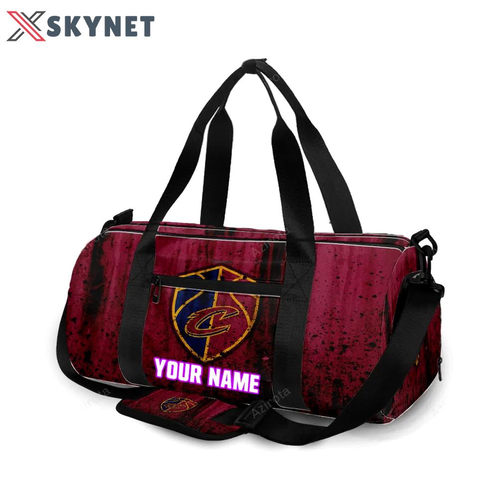 Cleveland cavaliers grunge personalized name travel bag gym bag 1354 Travel Bag