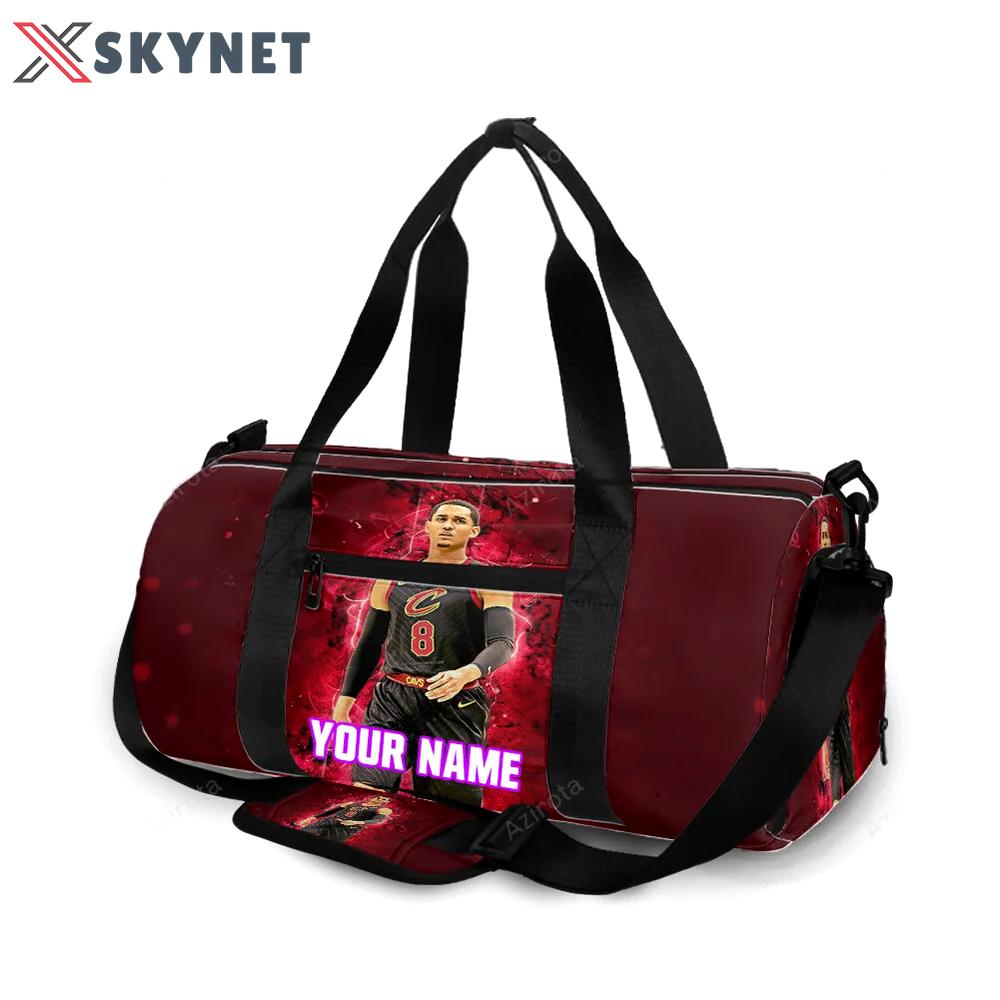 Cleveland cavaliers jordan clarkson personalized name travel bag gym bag 1272 Travel Bag