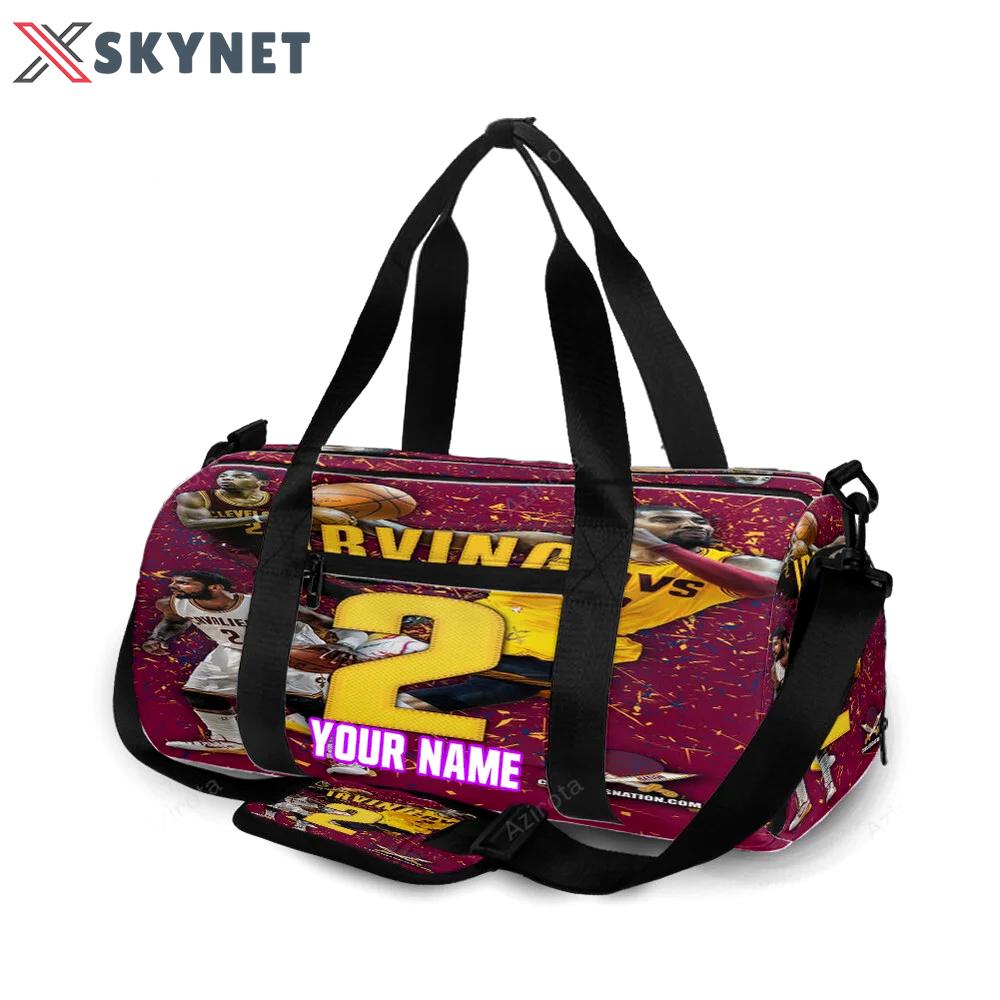 Cleveland cavaliers kyrie irving 2 personalized name travel bag gym bag 709 Travel Bag