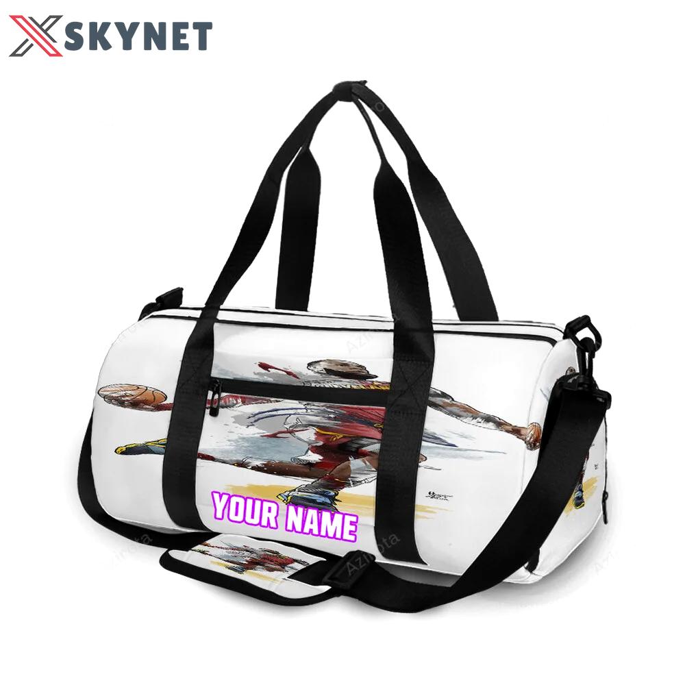 Cleveland cavaliers lebron james 23 v8 personalized name travel bag gym bag 1899 Travel Bag