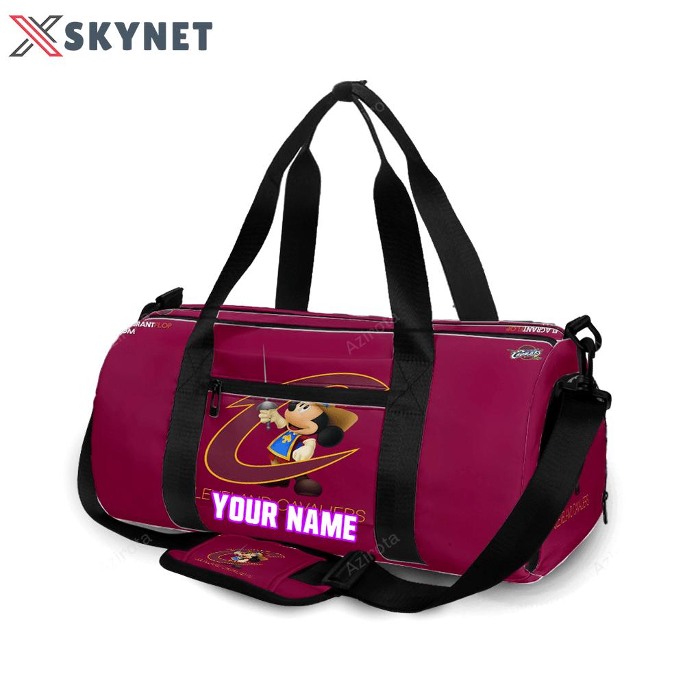 Cleveland cavaliers mickey disney1 personalized name travel bag gym bag 2174 Travel Bag