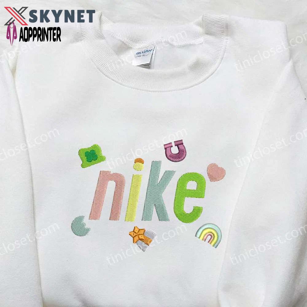Colorful x nike embroidered hoodie & shirt: best birthday gift ideas Embroidered Shirt