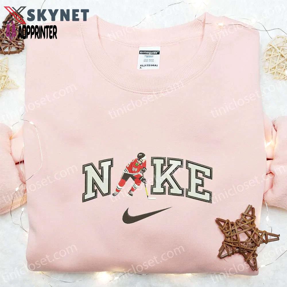 Connor bedard x nike embroidered shirt & nhl sports hoodie: best fandom gift ideas Embroidered Shirt