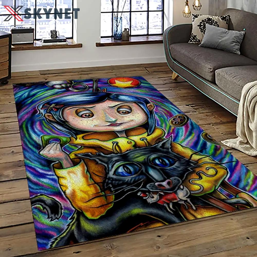 Coraline fantastic film movie carpet area rug home decor halloween gift best present for friends cr30 Rectangle Rug