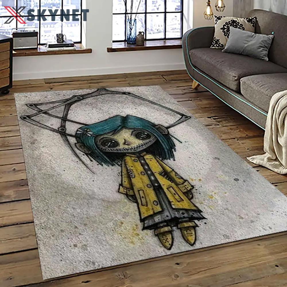 Coraline fantastic film movie carpet area rug home decor halloween gift best present for friends cr5 Rectangle Rug