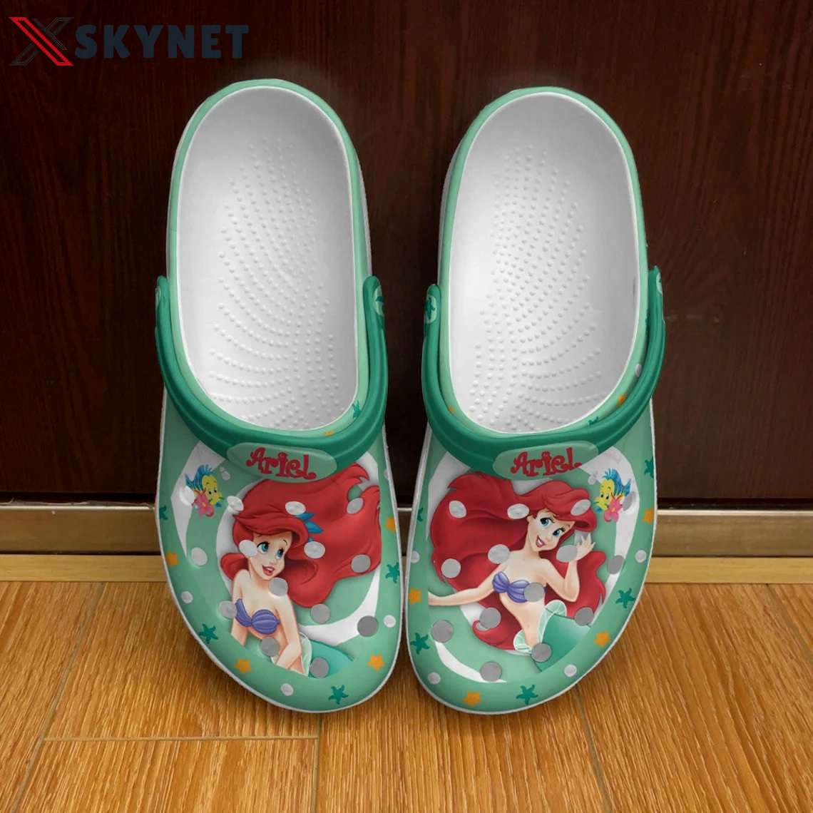 Crocs outfit - ariel princess star fish patterns green red disney graphic cartoon unisex crocs clogs crocband shoes - 46 Crocs Outfit