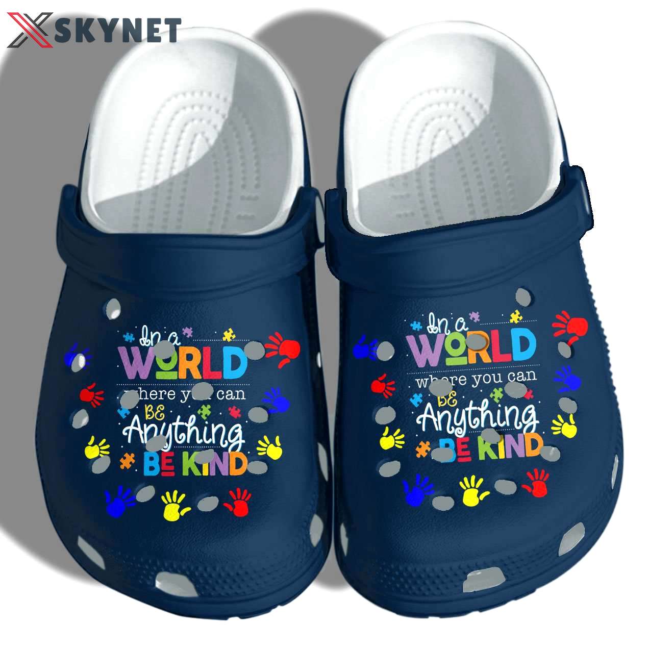 Crocs outfit - autism awareness in a world where you can be anything be kind crocs crocband clog shoes - 151 Crocs Outfit