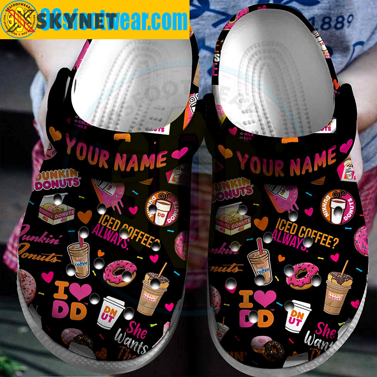 Crocs outfit - dunkin donuts personalized crocs i love dd custom classic clog - 658 Crocs Outfit