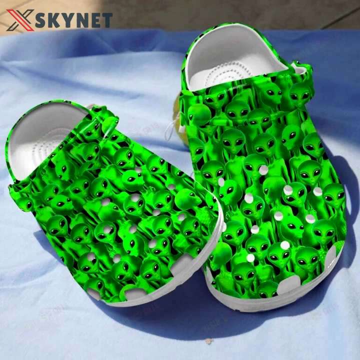 Crocs outfit - green packed aliens halloween crocs clogs crocband shoes - 785 Crocs Outfit
