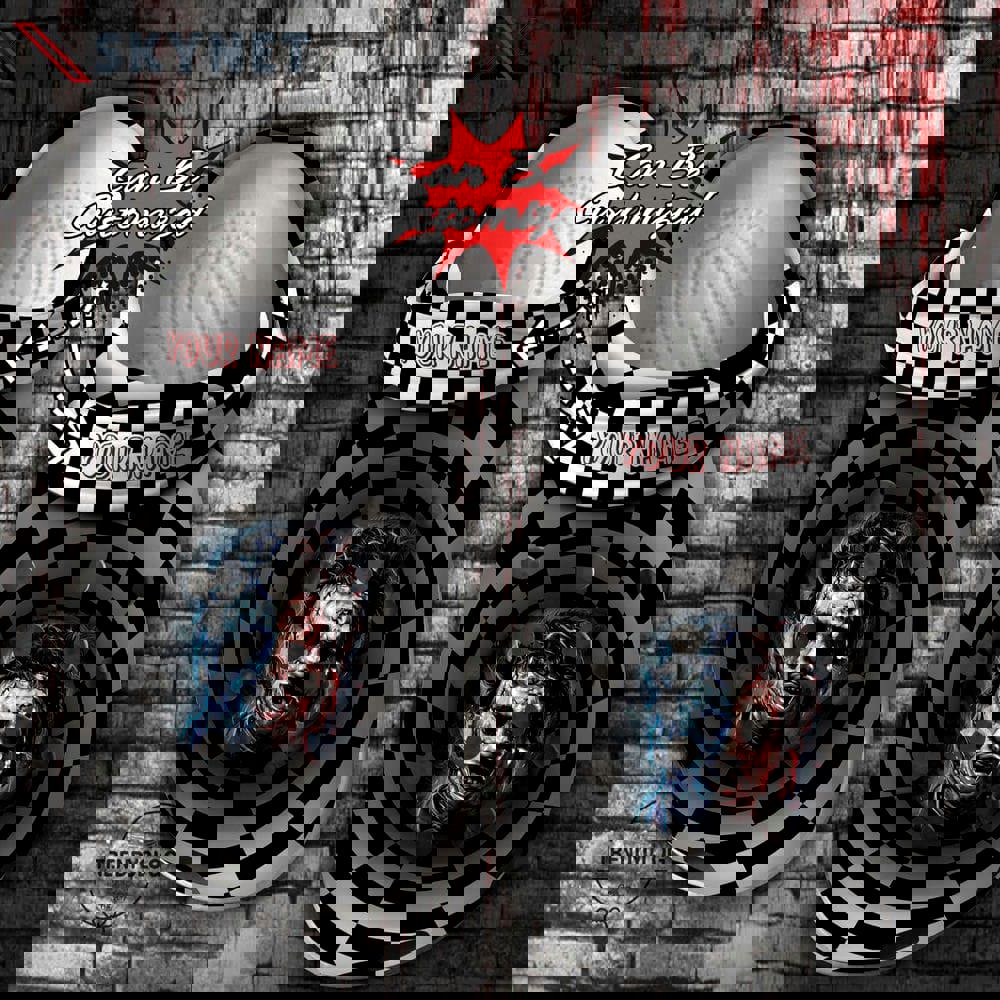 Crocs outfit - halloween crocs personalized halloween scary leatherface checkered tunnel clogs crocband shoes - 915 Crocs Outfit