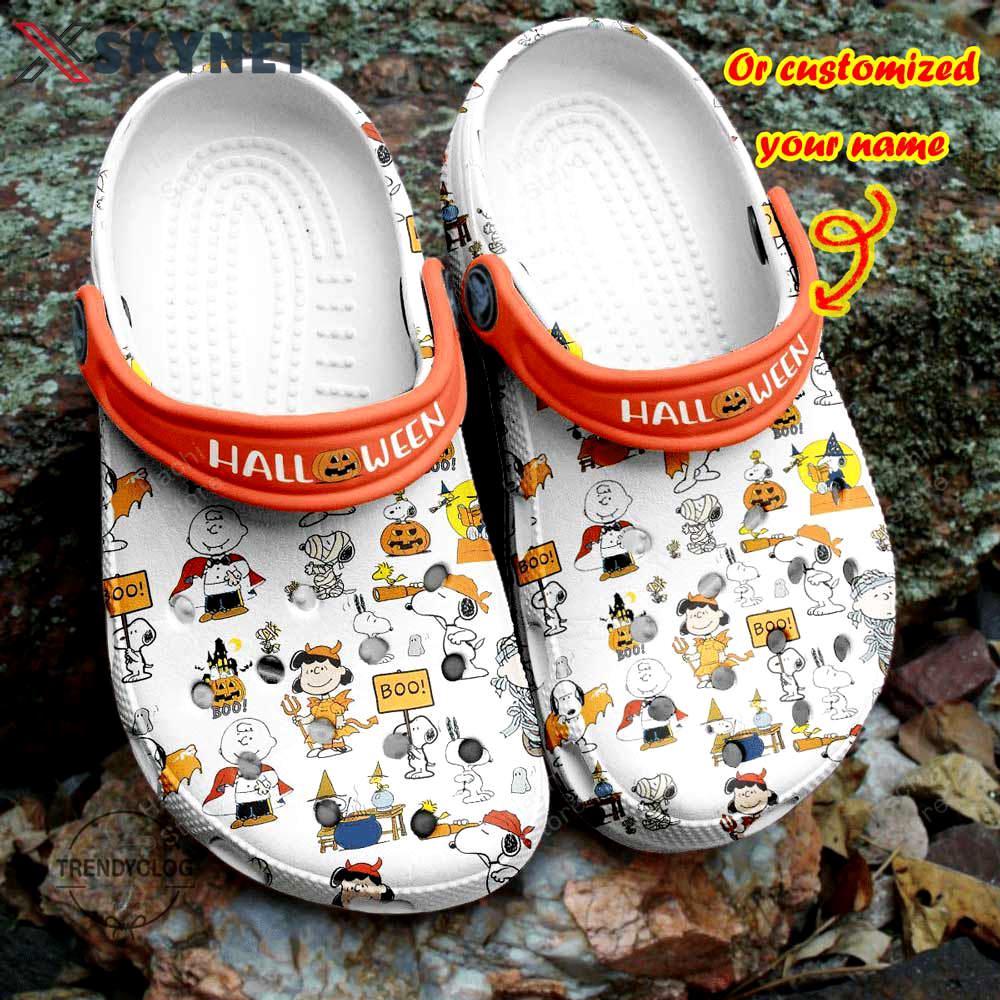 Crocs outfit - halloween crocs personalized peanut snoopy boo pattern clogs crocband shoes - 975 Crocs Outfit