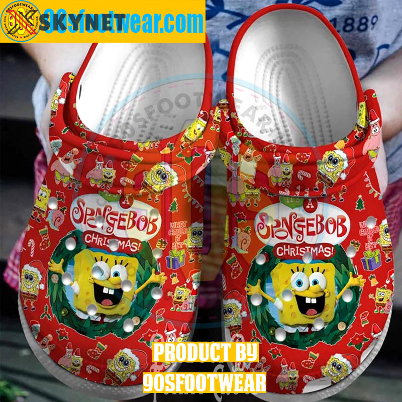 Crocs outfit - it’s a spongebob christmas crocs – spongebob squarepants clogs - 1288 Crocs Outfit
