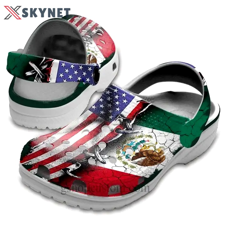 Crocs outfit - mexico america flag 4th of july crocs crocband clogs - 1418 Crocs Outfit
