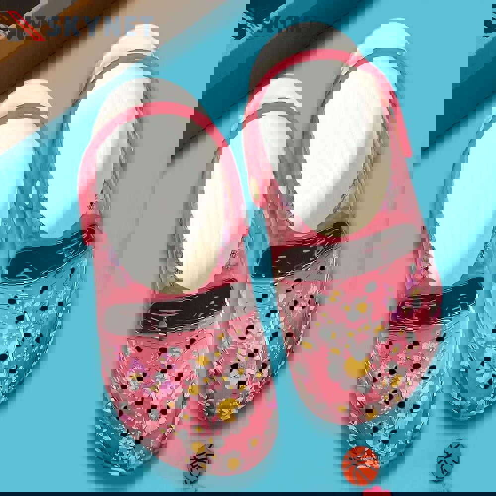 Crocs outfit - personalized breast cancer crocs pink car daisy flower crocs clogs crocband shoes - 1647 Crocs Outfit