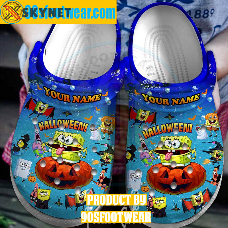 Crocs outfit - personalized halloween spongebob crocs – spongebob squarepants clogs - 1733 Crocs Outfit